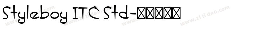 Styleboy ITC Std字体转换